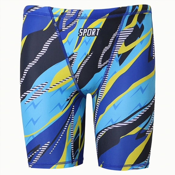 JUMEYU Boys Swimsuits Boys Swim Trunks Shorts Summer Bathing Suit with Inner Pocket Swimwear Size 15-16 (Sky Blue,15-16 Years)