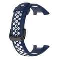 thumbnail image 4 of Correas de repuesto compatibles con Xiaomi Band7 Pro, pulsera de silicona suave y transpirable para reloj inteligente, Color Dual, 4 of 7