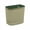 02_Green【Laundry Basket x1】, variant on Laundry Basket with Lid, Dirty Clothes Storage Hamper, Transparent Bathroom Organizer with Cover, Transparent, by Zovey