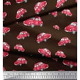 thumbnail image 2 of Soimoi Brown Cotton Duck Fabric Car Transport Printed Fabric 1 Yard 56 Inch Wide, 2 of 3