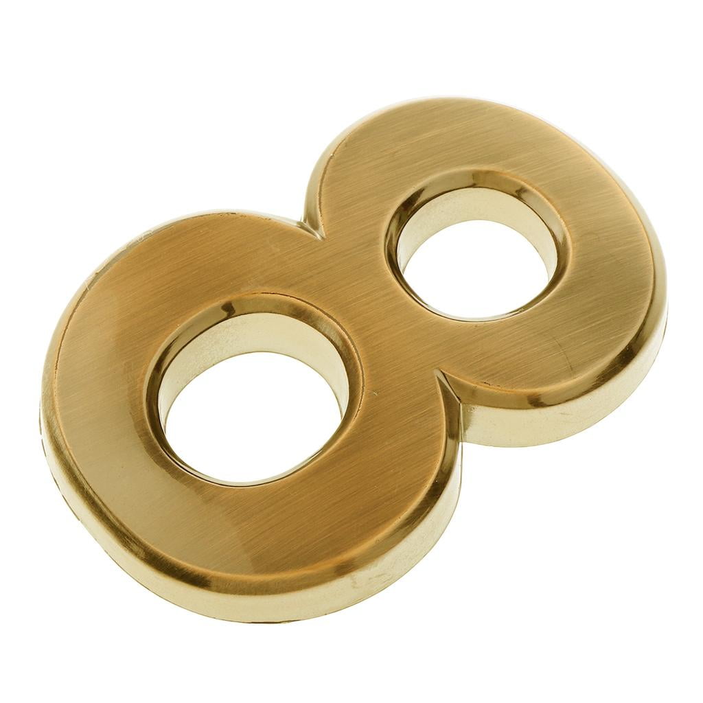 Mailbox Numbers Golden Metal SelfStick Door numbers of house,Street