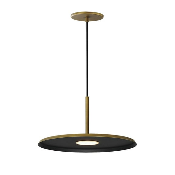 E34001-AB-ET2 Lighting-Berliner - 8W 1 LED Pendant-6.75 Inches Tall and 13.75 Inches Wide-Antique Brass Finish -Traditional Installation