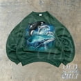 thumbnail image 3 of Ocean Wildlife Graphic Sweatshirt | Whale and Dolphin Vintage Pullover, 3 of 8