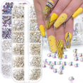 thumbnail image 3 of Juego De Joyas De Arte De Uñas De Fondo Plano Diamante Sinfonía En Forma De AB Diamantes De Imitación Decoración Vidrio Taladro Caja De Clavos, 3 of 4