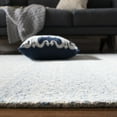 thumbnail image 4 of SAFAVIEH Micro-Loop Daithi Geometric Area Rug, Blue/Ivory, 7' x 7' Round, 4 of 10