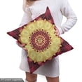 thumbnail image 4 of Ambesonne Purple Mandala Fabric by the Yard Upholstery, Old Baroque Art, 5 Yards, Maroon Yellow, 4 of 4