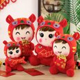thumbnail image 4 of Gwong Juguete Chino Año Nuevo Juguetes Festivo Colección de regalo de Año Nuevo Coleccionable Festivo Zodiaco Chino Bebé Tigre Tigre Juguete de peluche para Decoración Gwong 30013833, 4 of 6