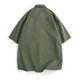 thumbnail image 3 of Playera Elvqul para Hombre Verde del Ejército Casual de Color Sólido Manga Larga con Solapa Abotonada, 3 of 3