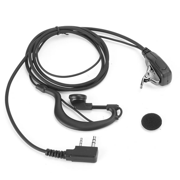 2PCS TK 2.5MM/3.5MM Dual Interface Headset Rotatable Earphone Compatible for Motorola Radio