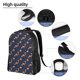 thumbnail image 5 of Disketp Cartoon Fox Mochila Unisex de Apertura Lateral Completa, Mochila para Laptop para Escuela, Trabajo y Viajes, 5 of 8