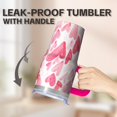 thumbnail image 5 of 20oz Valentine's Day Travel Tumbler with Handle Straw Lid Coffee Cup for Women Friends Present, 5 of 6