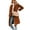 Caramel, variant on Women's Casual Lapel Collar Wool Coat Single-Breasted Peacoat with Pockets