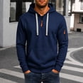 thumbnail image 2 of SRZYMJ Mens Hooded Sweatshirt Casual Long Sleeve Drawstring, 2 of 4