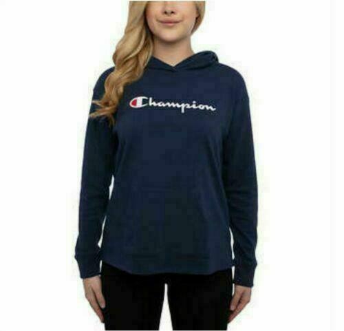 Champion Ladies Lightweight Jersey Hoodie Imperial Indigo Small NEW Walmart