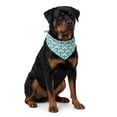 thumbnail image 1 of One Paw, Aloha Surf Print Dog Bandana , Lightweight, Multiple Sizes , Aqua Blue, for Dogs, 1 of 7