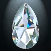 Asfour Hanging Crystals 3in (76x44mm) Pear Shape Full Cut Chandelier parts #872 - 5 Count