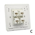 thumbnail image 1 of Clearance Now! Wall Soet Plate Network Ethernet LAN CA Outlet RJ45 Panel Face Hot N4 N3Z6, 1 of 9