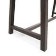 thumbnail image 4 of Christopher Knight Home Carlisle Outdoor Rustic Wood Dining Table by  - 71.00" L x 35.50" W x 29.25" H Sandblast Finish + Rustic Metal, 4 of 5