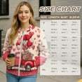 thumbnail image 7 of DISNIMO Valentine's Day Sweatshirts for Women Balloon Heart Printed Outerwear Jacket Zip Front Outwear Jackets Coat with Pockets, 4XL, 7 of 7