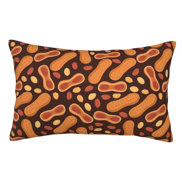 Balery Peanuts2 Funda de Cojín Estampada, Regalos para Mujeres, Regalos de Amor para Ella, Regalos para Novia o Esposa, Funda de Almohada-16"x24"
