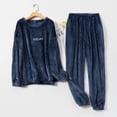 thumbnail image 4 of SCSAlgin Couples Matching Pajamas Sets Velvet PJs Set for Men and Women Velour Long Sleeve Sleepwear, 4 of 7