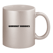 Workout Buddies - 11oz Ceramic Silver Coffee Mug