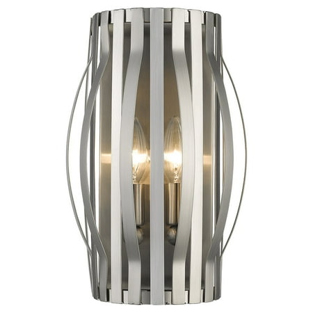 Z Lite Moundou 2 Light Wall Sconce Brushed Nickel Z Lite Moundou 2 Light Wall Sconce Brushed Nickel