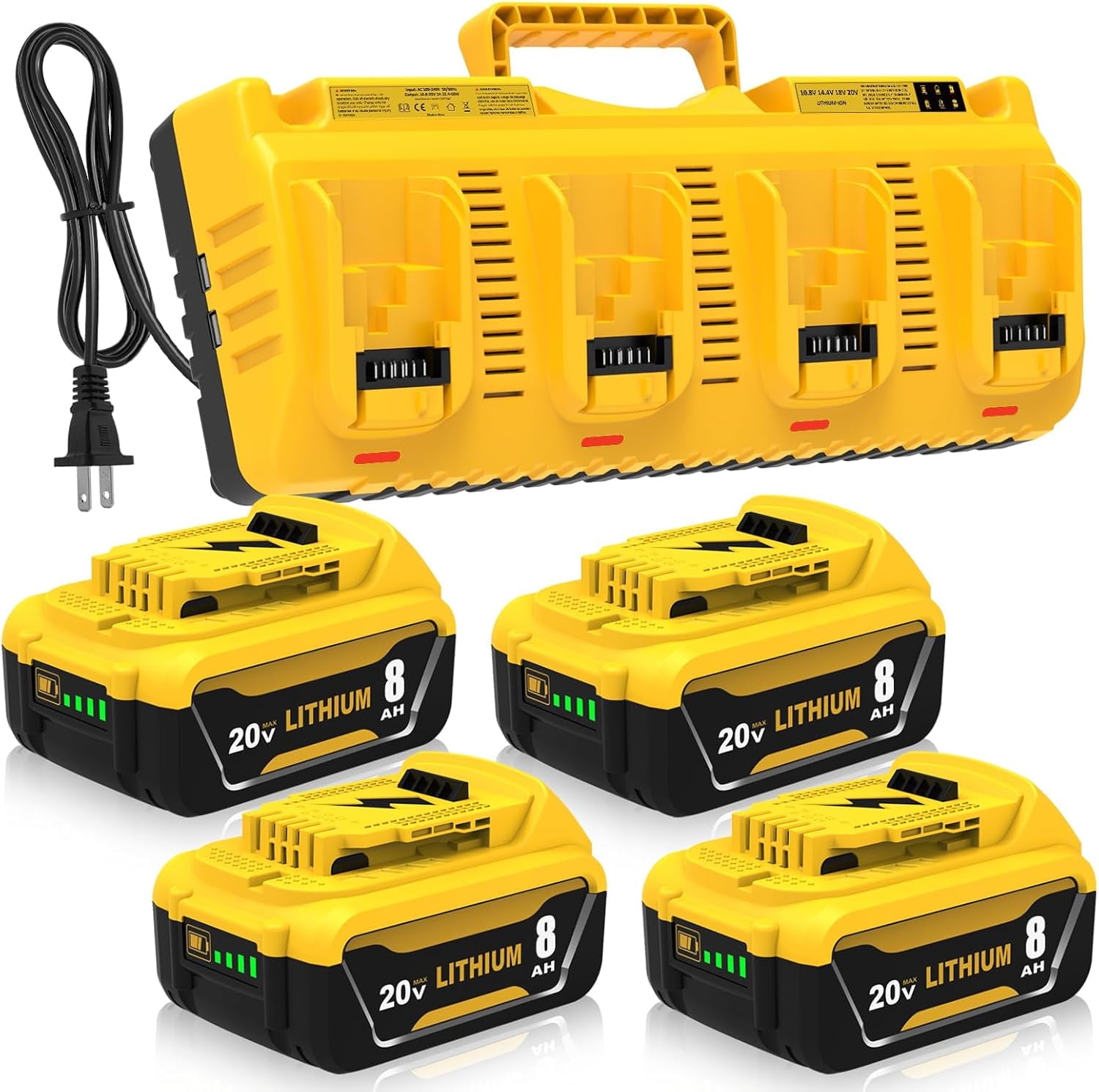 Chargeur Dewalt DCB104 Battery Charger Station, Replaceent For