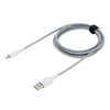 Blackweb Braided Nylon Micro USB Cable 6', White