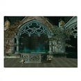 thumbnail image 2 of Gothic Cutting Board, Patio with Enchanted Wishing Well Ivy on Antique Gateway to Forest, Decorative Tempered Glass Cutting and Serving Board, Large Size, Grey Teal, by Ambesonne, 2 of 5