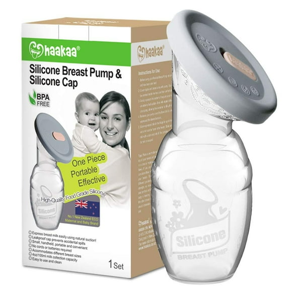 Haakaa Manual Extractor de leche 4oz / 100ml + Tapa Silicona haakaa haakaa
