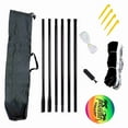 thumbnail image 1 of Filet de Volleyball de Plage Portable et Filet de Badminton avec Support et Sac de Transport, Ensemble de Sports Extérieurs pour Jardin, Parc, Intérieur et Camping, 1 of 7