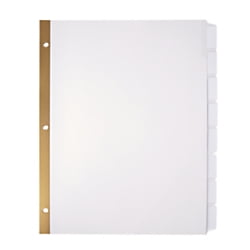 OfficeMax Index Dividers with White Laser Printer Labels, 8 Tabs, (Best Home All In One Printer India)