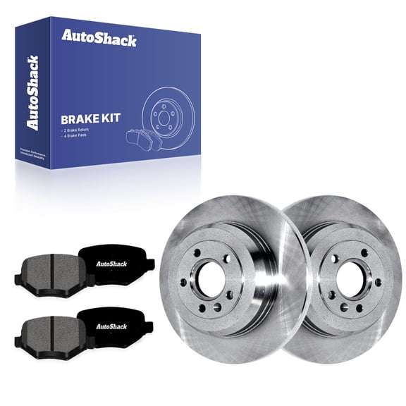 AutoShack Rear Brake Rotors & Premium Pads for Ford, Explorer 2011-2019 Edge 2011-2014 Taurus 2010-2019 Flex 2009-2019, AWD FWD L4 2.0L 2.3L V6 3.5L 3.7L - 12.99" (330 mm), 5-Lug