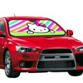 thumbnail image 2 of Windshield Sun Shade Foldable Car Front Window Sunshade For Car Suv Trucks Vans - Best Heat Shield Blocker Visor Cover Blocks Uv Rays And Keeps Your Vehicle Cool-Medium, 2 of 5