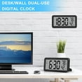 thumbnail image 3 of Digital ,Desk Clock,Battery Operated LCD Electronic Clock for Bedroom Kitchen Office - Black, 3 of 5