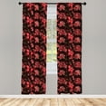 thumbnail image 3 of Ambesonne Romantic Curtains, Paisley Flower Pattern, Pair of 28"x95", Multicolor, 3 of 5