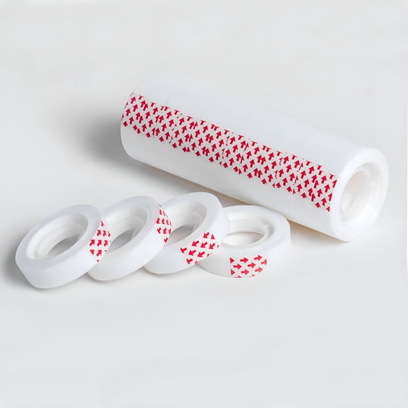 CCOCC School Supplies Clear Tape Refills Transparent Tape for Dispenser,10 Roll,0.9x0.7-Inch for Gift Wrapping,Office,Home,School