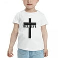 thumbnail image 2 of I Believe Jesus Cross God Funny Toddler T-Shirts for Boys Girls (White, 3T), 2 of 5