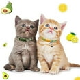 thumbnail image 4 of 4 Pcs Breakaway Cat Kitten Collar with Bell Quick Release Safe Buckle, 4 of 6