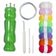 thumbnail image 5 of Kit de telar de punto DIY con gancho de crochet, herramienta de tejer, mini máquina de tejer Verde 8 colores, 5 of 9
