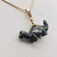 thumbnail image 6 of Hematite Diplodocus Dinosaur with 14K Gold-Filled Pendant 509259HMG, 6 of 12