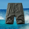 thumbnail image 2 of Xdzjlr Running Shorts For Men,Summer Straight Leg Elastic Outdoor Pocket Comfortable Running Shorts For Men, 2 of 4