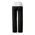 thumbnail image 4 of Pantalones de mezclilla Gibobby Pantalones de yoga sueltos con estampado de cintura elástica y tira de bolsillo de cintura alta para mujer Negro L, 4 of 5