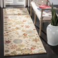 thumbnail image 3 of SAFAVIEH Soho Peronel Floral Wool Area Rug, Ivory/Sage, 2'6" x 4', 3 of 10