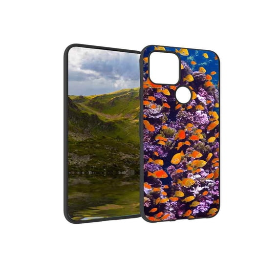 Fishes-227 Phone Case, Degined for Google Pixel 5(2020) Case Men Women, Flexible Silicone Shockproof Case for Google Pixel 5(2020)