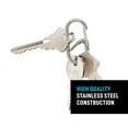 thumbnail image 5 of Nite Ize G-Series Dual Chamber Carabiner - Heavy-Duty Key Organizer Carabiner Clip - Dual Chamber Carabiner with Wire Gate Closure - Stainless Steel, Size 1 (4 Pack), 5 of 8