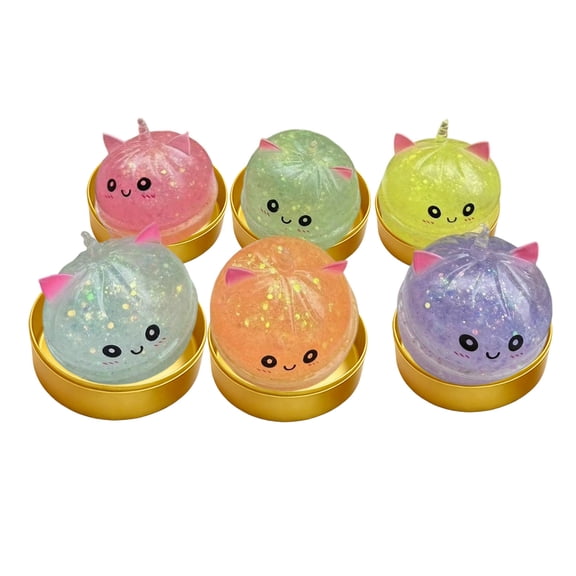 Ledyu 6Pcs Toy Stress For Desk Decor Cute Shaped Toys Sensory Toys For Anxiety Party Birthday Present & Desk (B)