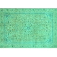 thumbnail image 1 of Ahgly Company Indoor Rectangle Abstract Turquoise Blue Modern Area Rugs, 7' x 9', 1 of 4