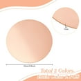 thumbnail image 2 of 4pcs 2 Styles Pure Copper Plate 4 inch Brass Round Sheet 18 Gauge 1mm Thickness Unplated Copper Plate Circle Gasket Metal Cut Material DIY, 2 of 5